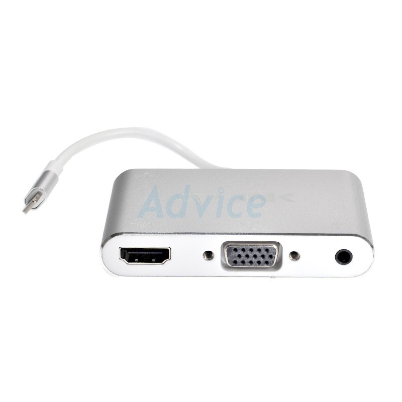 Cable HDMI+VGA TO Iphone 'GLINK'(GL-010) ตัวแปลง GLINK GL-030 USB-C TO HDTV ADAPTER 4 in 1 USB-C TO HDTV +VGA +USB3.0