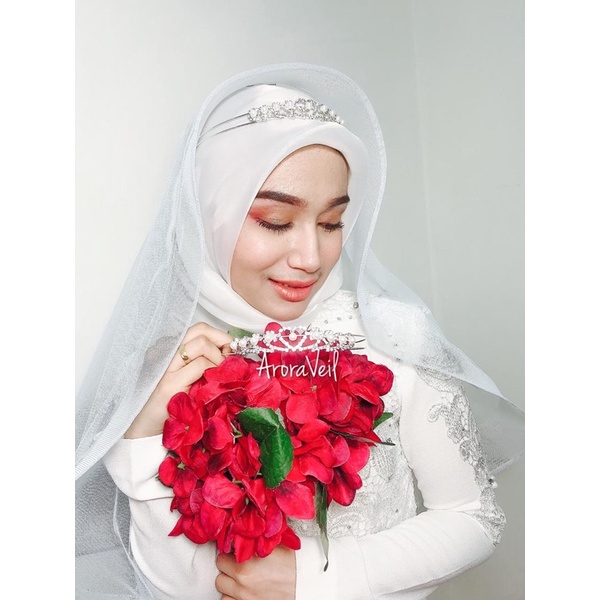 ADALIA WEDDING VEIL + CROWN [HORSEHAIR VEIL]