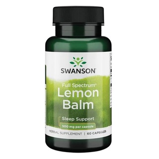 Swanson Premium, Full Spectrum Lemon Balm, 500 mg 60 Capsules
