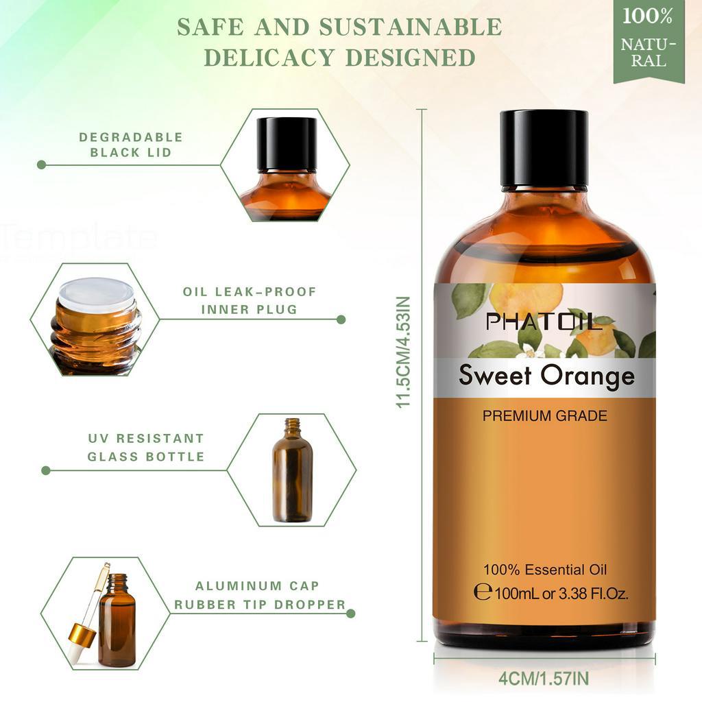Phatoil เครื่องทําความชื้นน้ํามันหอมระเหย โรสแมรี่ เปปเปอร์มินนิต ส้ม ขนาด 100 มล. สําหรับน้ํามันหอมระเหย 3 ชิ้น ต่อล็อต ราคา ถูกที่สุด ดีลบีเคเค แกลเลอรีภาพที่ 4