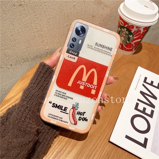 เคสโทรศัพท Soft Casing for New Xiaomi 12 Lite 12 Pro 11T Pro Mi 11 Lite 5G NE เคส Airbag TPU Frame Anti-drop Protective Phone Case Transparent Fashion Phone Back Cover