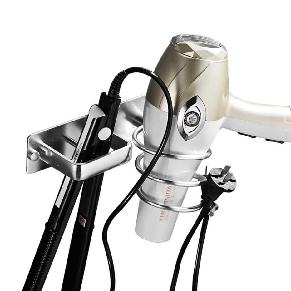 Hair Dryer Storage Rack Bathoom Hanging Shelf for Hair Blower ...