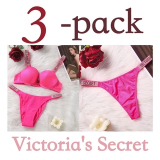 Victorias Secret ชุดชั้นในดันทรง ใส่สบาย เซ็กซี่ สําหรับผู้หญิง 2 ชิ้น JV36