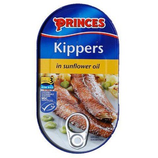 Princes Kippers In Sunflower Oil 190g ปริญส์คิปเปอร์อินซันฟลาวเวอร์ออย 190 กรัม
