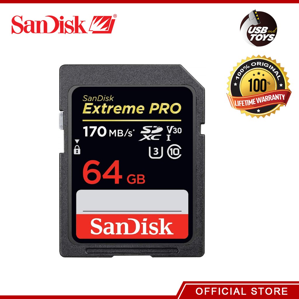 EXTREME PRO SD CARD 95MBS 64GB-SDSDXXY