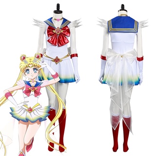 มีสินค้า ชุดเดรสคอสเพลย์ Sailor Moon Eternal Tsukino Usagi สําหรับปาร์ตี้ฮาโลวีน