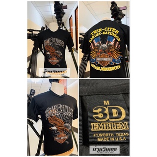 เสื้อยืด Harley (harley davidson) เสื้อยืด EMBLEM เสื้อผ้าผ้าบาง เสื้อเชิ้ตวินเทจ