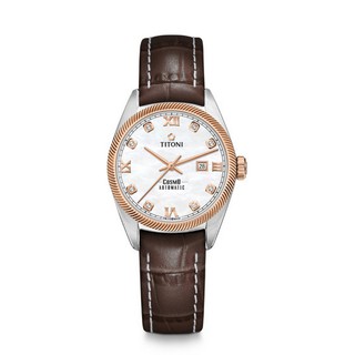 Titoni Luxury Ladies Watch - Cosmo Model: 818 SRG-ST-652