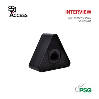 ACCESS INTERVIEW MICROPHONE LOGO FOR WIRELESS - Black