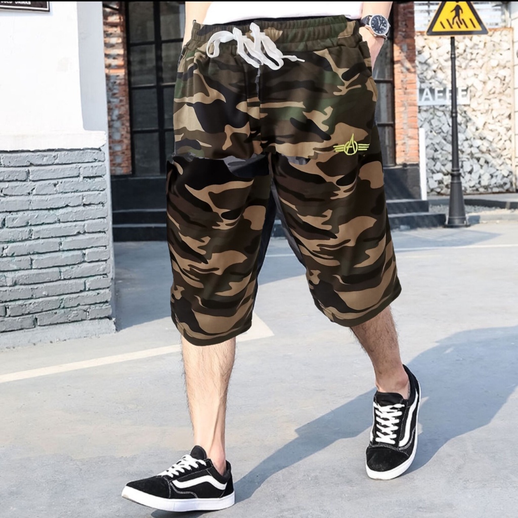 #กางเกงทหารขา4ส่วน ราคาพิเศษ+ผู้ชายผ้ายืดตัวใหญ่ดีใส่เทียวใส่ออกกำลังกายใด้ใส่สบาย(เอว26-50ใส่ได้)A032มีกระเป๋าข้าง2ใบ