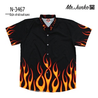 ⚡ ส่งฟรี⚡เสื้อเชิ้ต Mr-Junko งานต่อลาย  ผ้านิ่มใส่สบายไม่ร้อน N-3467