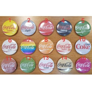 Coke Can Badge เข็มกลัด โค้ก 15 รส 15 แบบ ขายแยกชิ้น ของใหม่ หายาก