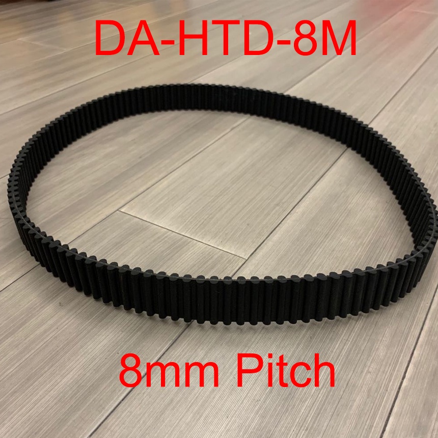 DA HTD 1200-8M 1216-8M 300 304 Double Side Tooth 15mm 20mm 25mm 30mm 40mm 50mm Width 8mm Pitch Cogge