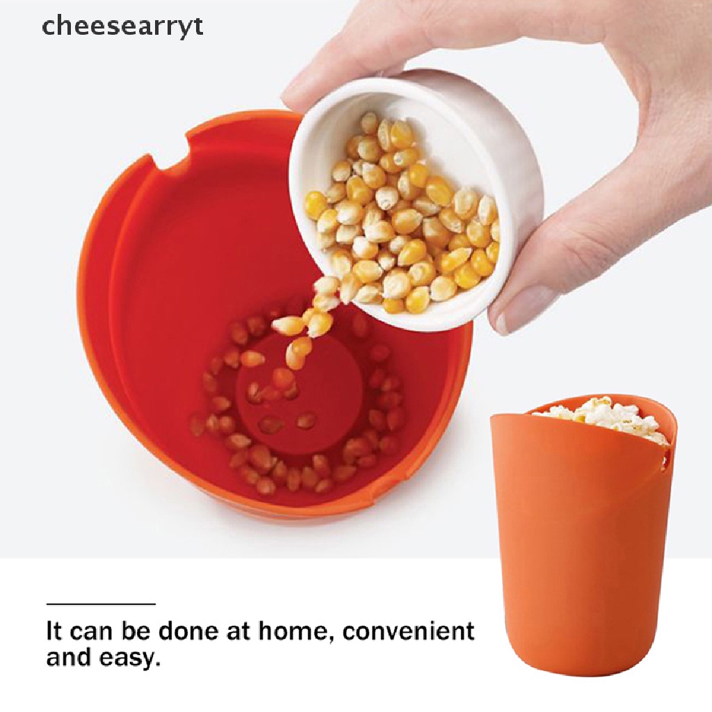 Chee DIY Popcorn Bucket Bowl Maker Lid Bowls Popcorn Microwave Silicone Foldable . cheesearryt
