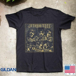 tshirtเสื้อยืดคอกลมฤดูร้อนเสื้อยืด พิมพ์ลายอัลบั้มวงร็อค Jethro Tull Stand Up สําหรับผู้ชาย และผู้หญิง ส่งฟรีSto4XL