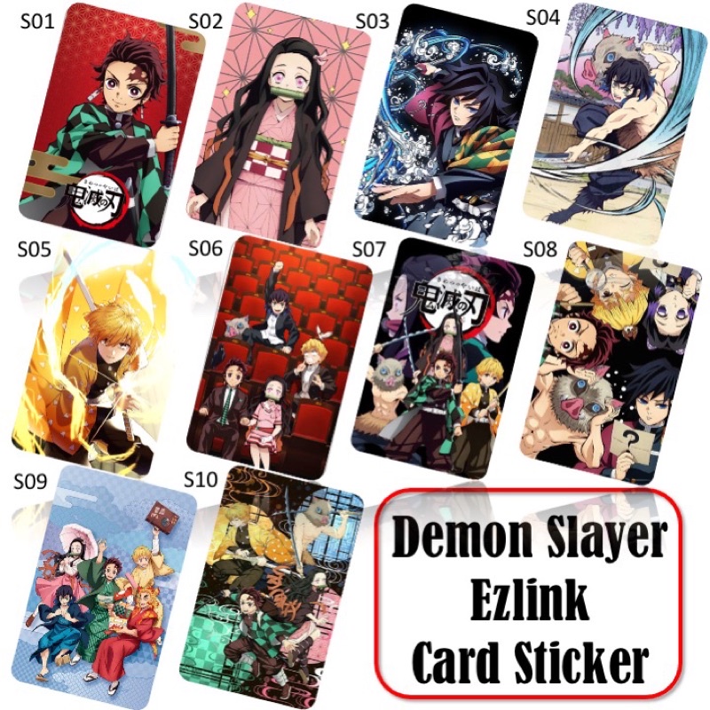 สติ๊กเกอร์การ์ด Demon Slayer Ezlink