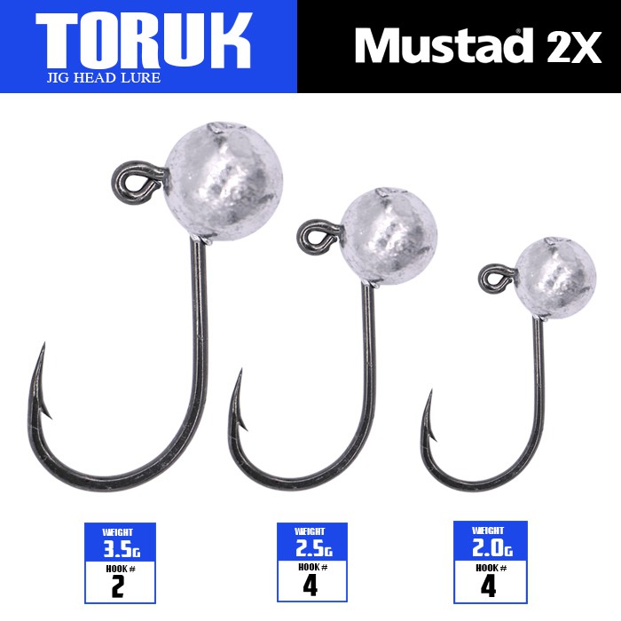TORUK ใช้เบ็ดคุณภาพจาก Mustad สำหรับตกปลา