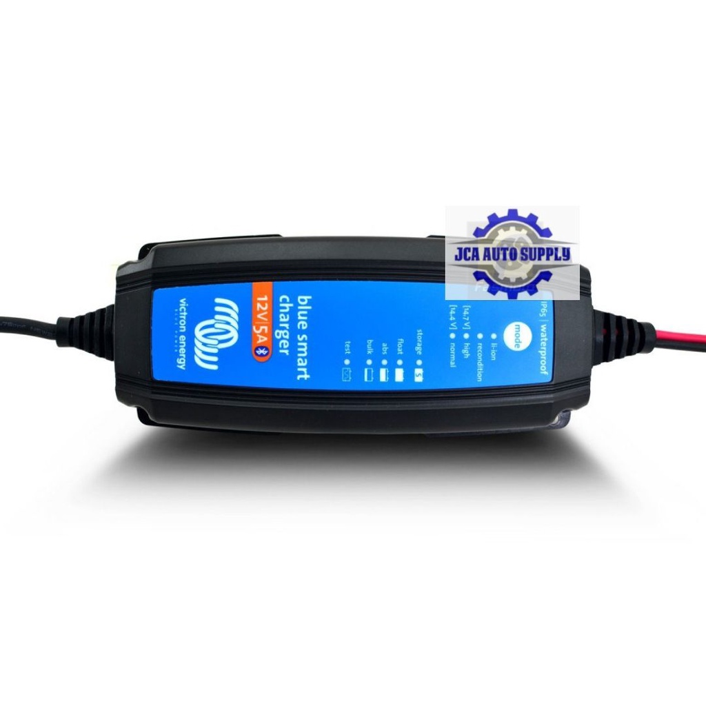 Victron Energy ยานยนต์ Blue Smart IP65s Charger 12V 5A 230V สําหรับตะกั่วกรด, AGM และแบตเตอรี่ลิเธีย
