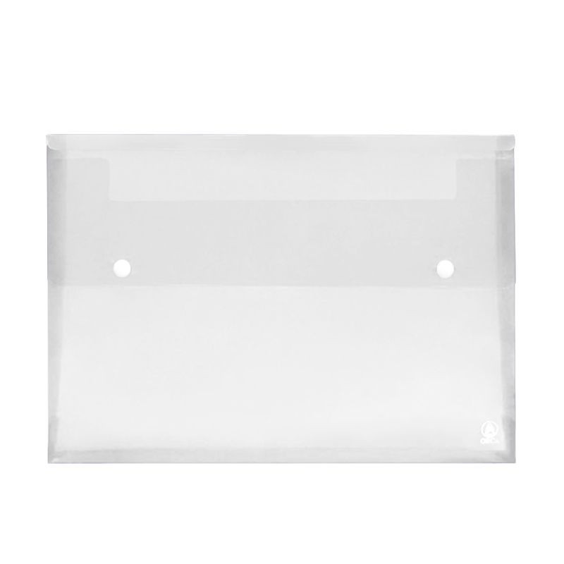 แฟ้มกระดุม 2 เม็ด A4 ขยายข้าง แนวนอน คละสี ตรา SC Button File Folder