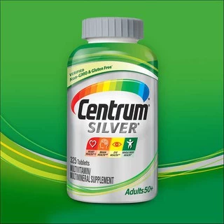 Centrum Silver Adults 50+(แพคเก็จใหม่) จำนวน 325 เม็ด Exp.10/27