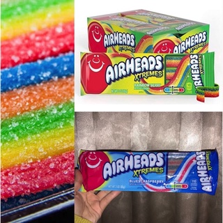 Airheads Xtremes Belts: Bluest Raspberry &amp; Rainbow ขนม usa