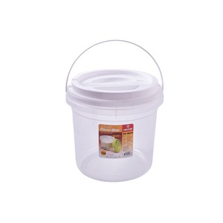 ถังข้าวสารพลาสติกตวง KEY WAY 7.5 กก. สีขาว  RICE BIN PLASTIC MEASURE KEY WAY 7.5KG WHITE