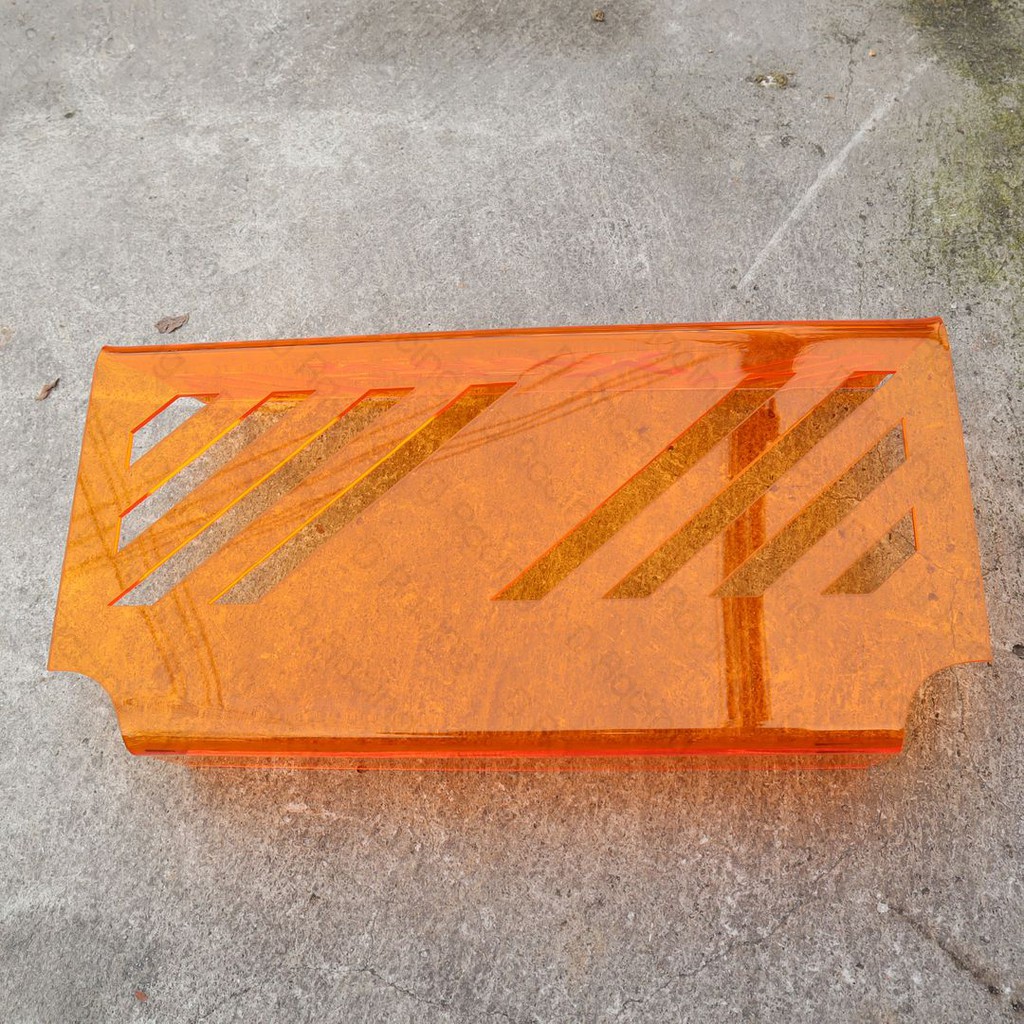 แผ่นกรองครอบดูดสด U BOX สีส้มใส แต่ง X-MAX300