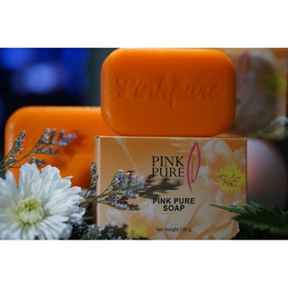 พิงค์เพียว Pink Pure Soap สบู่พิงค์เพียว สบู่พิ้งเพียว สบู่รักษาฝ้า  พิงค์เพียว