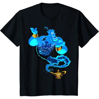 เสื้อยืดคอกลม แขนสั้น ผ้าฝ้าย 100% พิมพ์ลายการ์ตูนภาพยนตร์ Aladdin Magic Lamp Aladdin สําหรับผู้ชายS-5XL