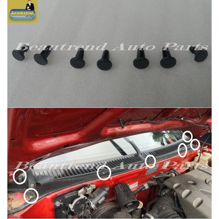 Satria Wira Wiper Garnish Clips Set