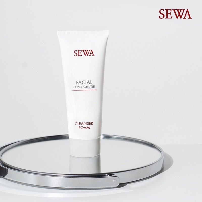 Sewa Facial Super Gentle Cleanser Foam เซวา เฟเซียล ซูปเปอร์ เจนเทอร์ คลีนเซอร์ โฟม (100 กรัมx 1 หลอ
