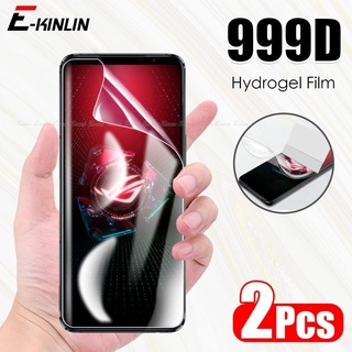 ฟิล์มไฮโดรเจลกันรอยหน้าจอ ไม่ใช่กระจก สําหรับ Asus Zenfone ROG Phone 6D 6 5 5s Pro Ultimate 3 2 ชิ้น