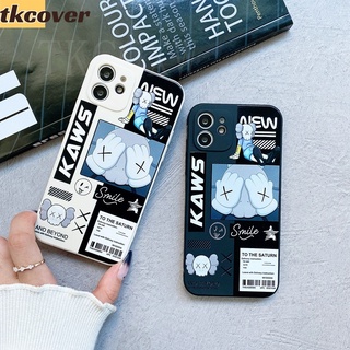 เคสซิลิโคนนิ่ม ทรงสี่เหลี่ยม ลาย Kaws สําหรับ Vivo Y21 Y21S Y33S Y32 Y21T Y21A Y21e Y51 Y31 Y50 Y30 Y30i