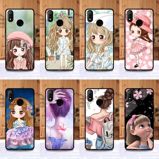 เคส Realme 3 / 3 pro ใช้เคสเดียวกัน ลายการ์ตูนผู้หญิง ขอบนิ่มหลังแข็ง เคสมือถือ เคสโทรศัพท์ Case เคส TPU ขอบนิ่มหลังแข็ง