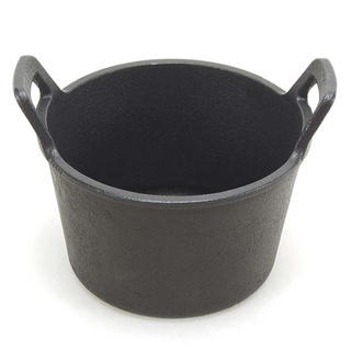 CAST IRON หม้อเหล็กหล่อหูจับ (ไม่มีฝาปิด) ขนาด 16 ซม. Cast Iron Pot