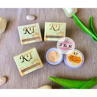 KT gold night cream 10g pearl cream night cream ครีมเคที เคที ไนท์ครีม ครีมกลางคืน แพ็คเกจใหม่(ของแท้)