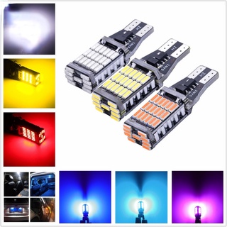 หลอดไฟเลี้ยว LED 45 ชิป T10 T15 (1 หลอด) สําหรับรถยนต์ รถจักรยานยนต์ 1 ชิ้น