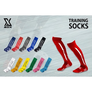 SOXผู้ใหญ่ ใส่ออกกำลัง socks ถุงเท้ากีฬา ถุงเท้าฟุตบอล เบสิค  สีสวยสะดุดตา ไม่ย้วย