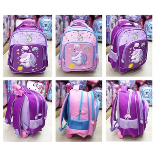 10.10 TROLLEY กระเป๋าล้อลาก ลายนูน PONY Sun Motif 3Res IMPORT (Sun Gemez Meow Sugar Gogo Beetle 13 นิ้ว) สําหรับเด็กอนุบาล