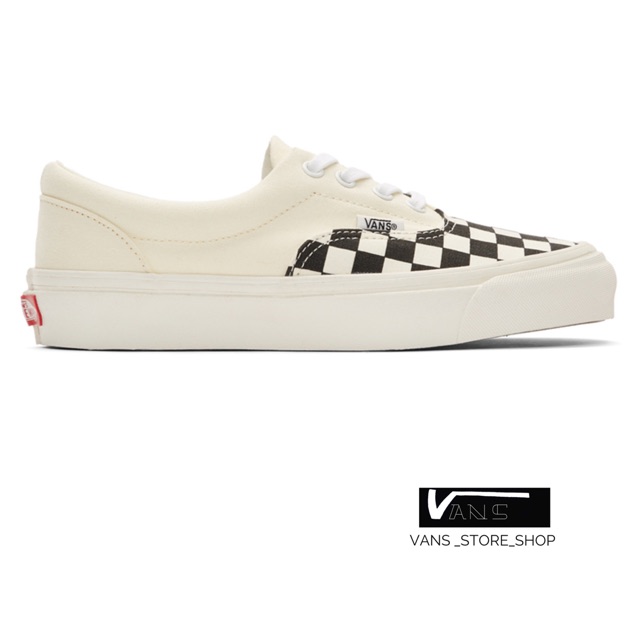 VANS ERA CRFT CHECKERBOARD BLACK WHITE SNEAKERS สินค้ามีประกันแท้