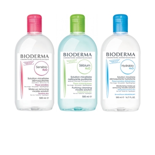 [โค้ด AUGFMCG599 ลด15%] (ของแท้/พร้อมส่ง) Bioderma Sensibio / Créaline / Sebium / Hydrabio H2O Make-up Removing Micelle