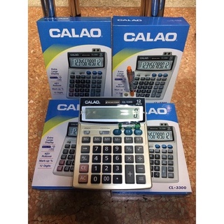 เครื่องคิดเลข Calao CL3300 คิดเลข 12 หลัก ขนาดใหญ่ Big size หน้าจอใหญ่พิเศษ  ไม่มีสะดุด แถมถ่าน AA