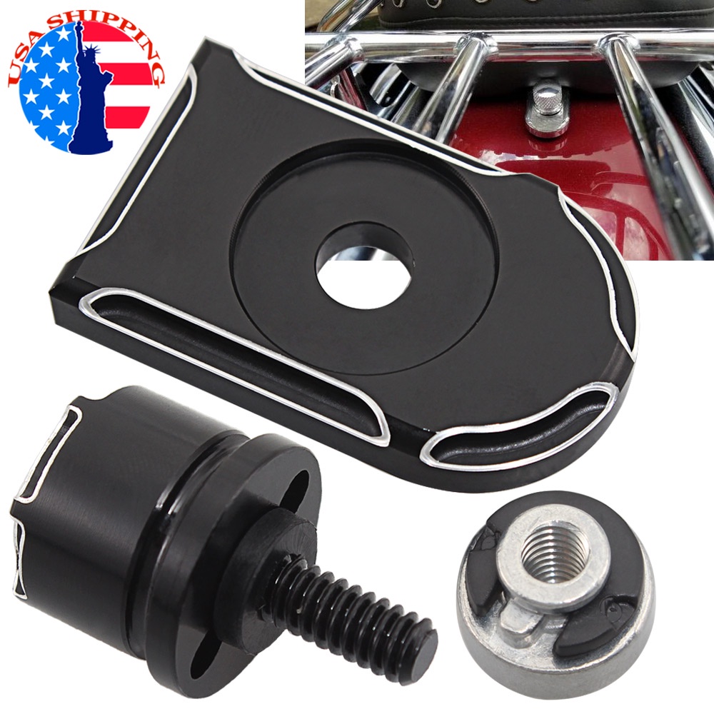 Rear Seat Quick Mount Bolts tab nut For Harley Touring Road king