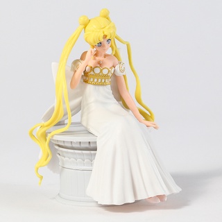 ใหม่ โมเดลฟิกเกอร์ PVC รูปการ์ตูนอนิเมะ Super Sailor Moon สําหรับตกแต่งเค้ก