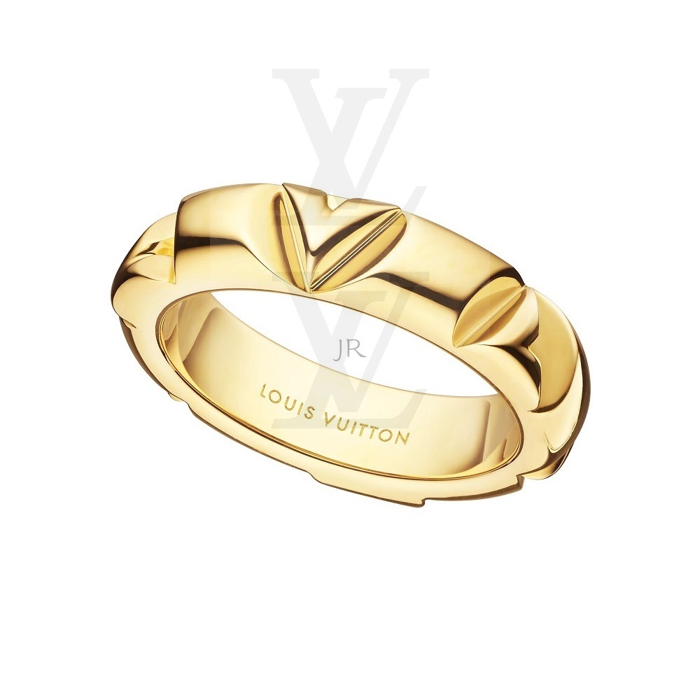 ใหม ่ MULTI Loui S Vuitton LV VOLT แหวนทองคําขาว Y