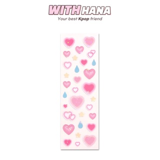 [READY STOCK] [Coral tree] Glow Heart Pink Sticker