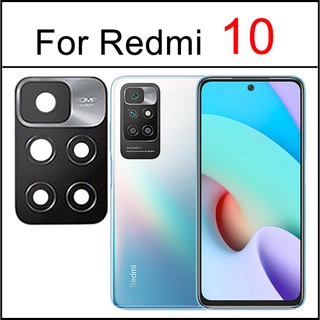 ฝาครอบเลนส์กล้องด้านหลัง พร้อมสติกเกอร์ติด แบบเปลี่ยน สําหรับ Redmi 7 8 9 7A 8A 9A 9C NFC 8T Note 10 Pro 5G 11 11S