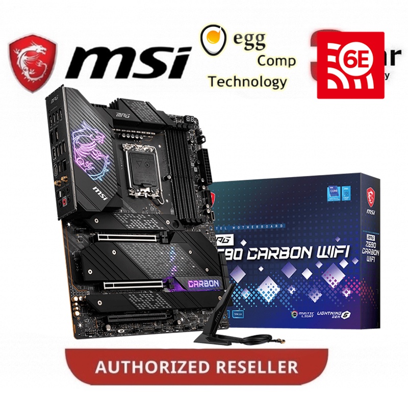 MSI MPG Z690 คาร์บอน WIFI DDR5 ATX เมนบอร์ด Intel LGA1700