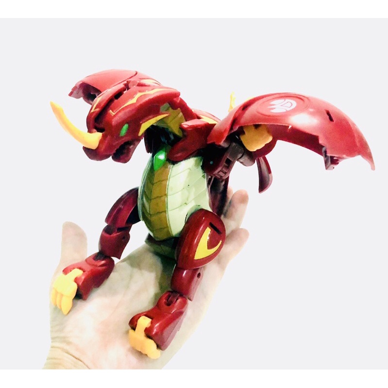 Giant 4" Bakugan Battle Brawlers Red Dragonoid Deluxe Deka Large Figure