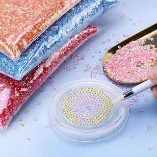 2000 ชิ ้ น 2 มิลลิเมตรหลากสีเรซิ ่ น Rhinestones Flatback สําหรับผู ้ หญิงคริสตัลประกายอะคริลิค Strass Appliques สําหรับ DIY Craft ทําอุปกรณ ์